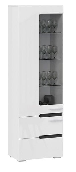Шкаф для посуды «Фьюжн» ТД-260.07.25 (Белый глянец/Белый)