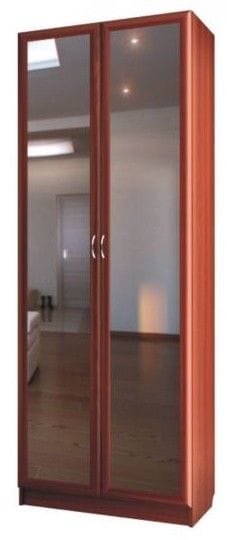Шкаф для платья и белья 2-х дверный с зеркалами C 402/1 M
